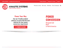 Tablet Screenshot of analyticsystems.com